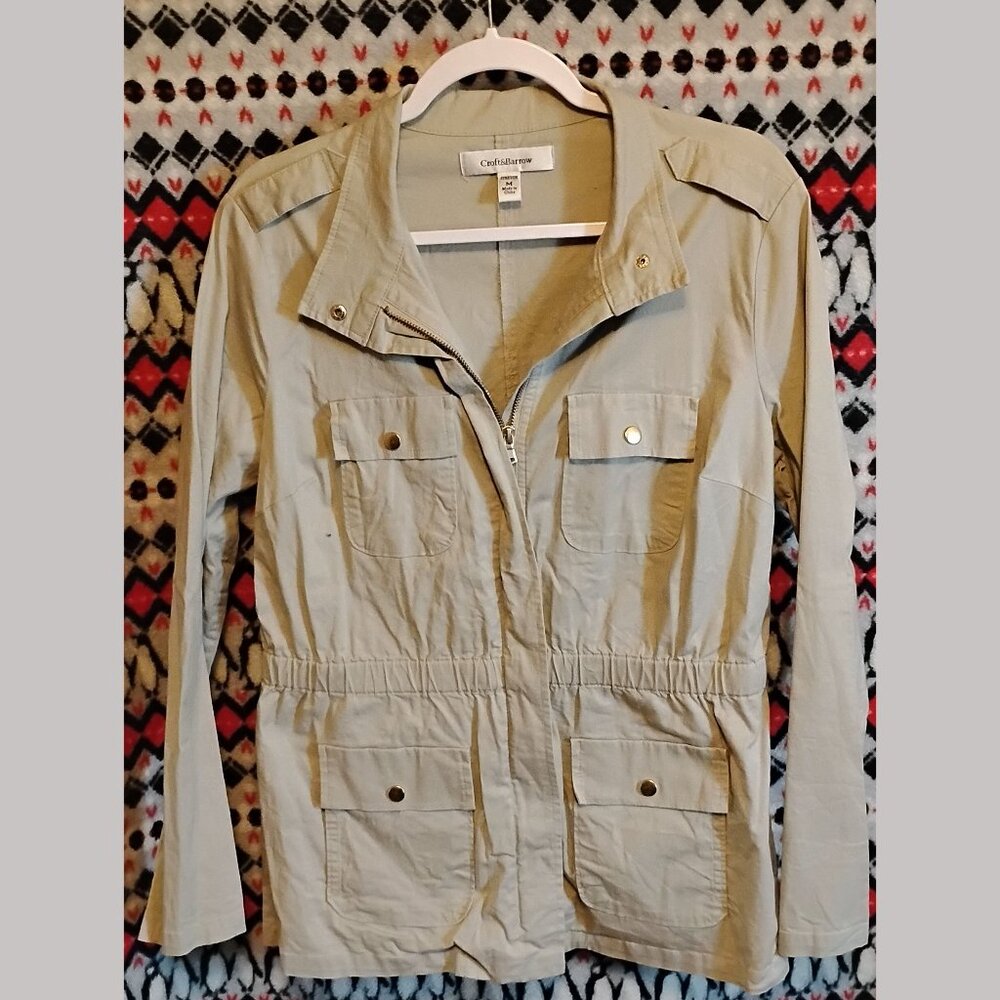 Medium khaki Croft & Barrow jacket